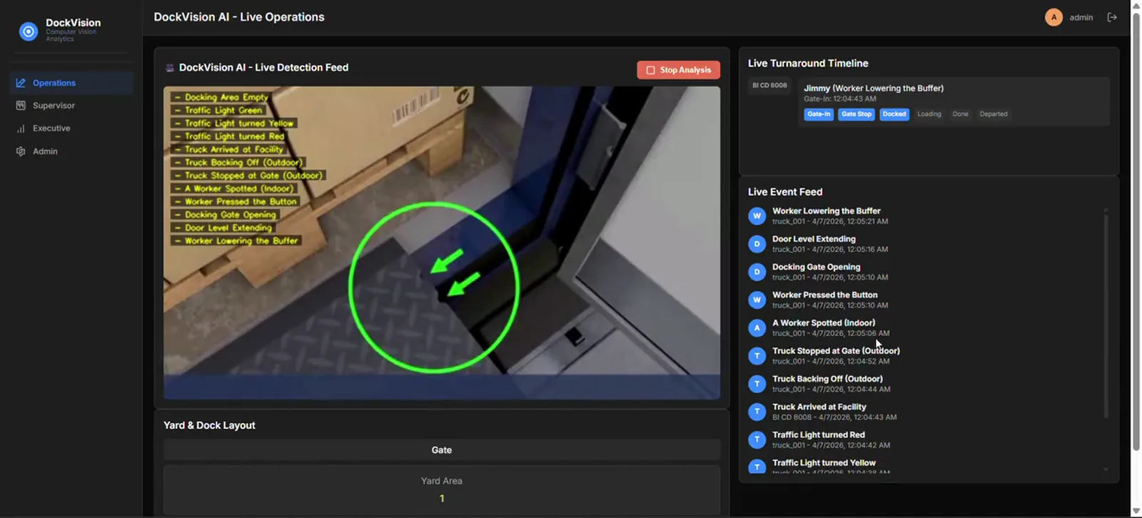 Dock Vision AI, screen 1