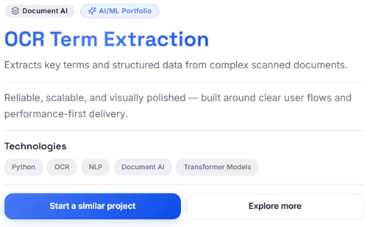 Document OCR & Field Extraction, screen 2