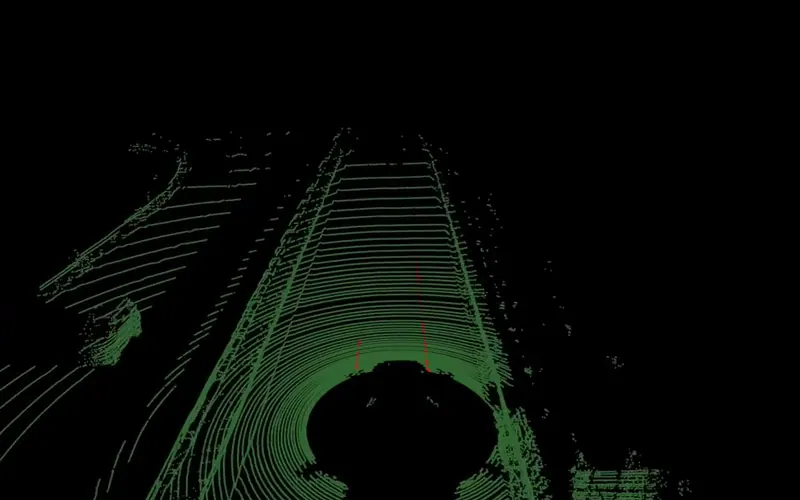 3D Lane Detection from LiDAR: lane lines extracted directly from the LiDAR point cloud